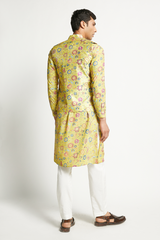 MENS KURTA BUNDI WITH CHURIDAR SET