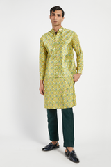 MENS KURTA BUNDI WITH CHURIDAR SET