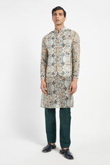 MENS KURTA BUNDI WITH CHURIDAR SET