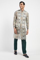 MENS KURTA BUNDI WITH CHURIDAR SET