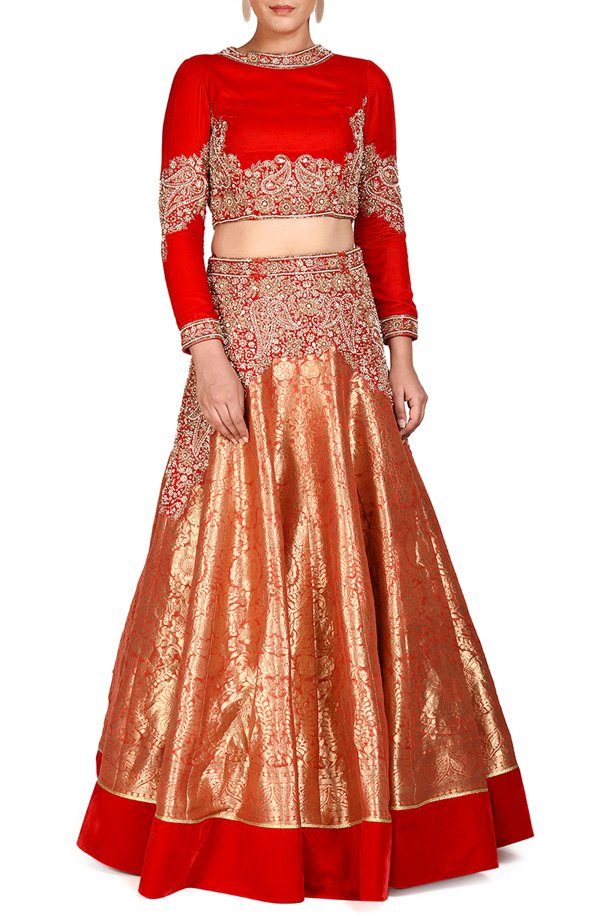 ADHA LEHENGA SET