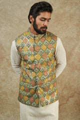 Georgette Kurta with jacket for men