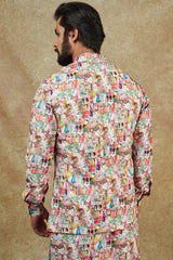 Georgette Kurta with jacket for men