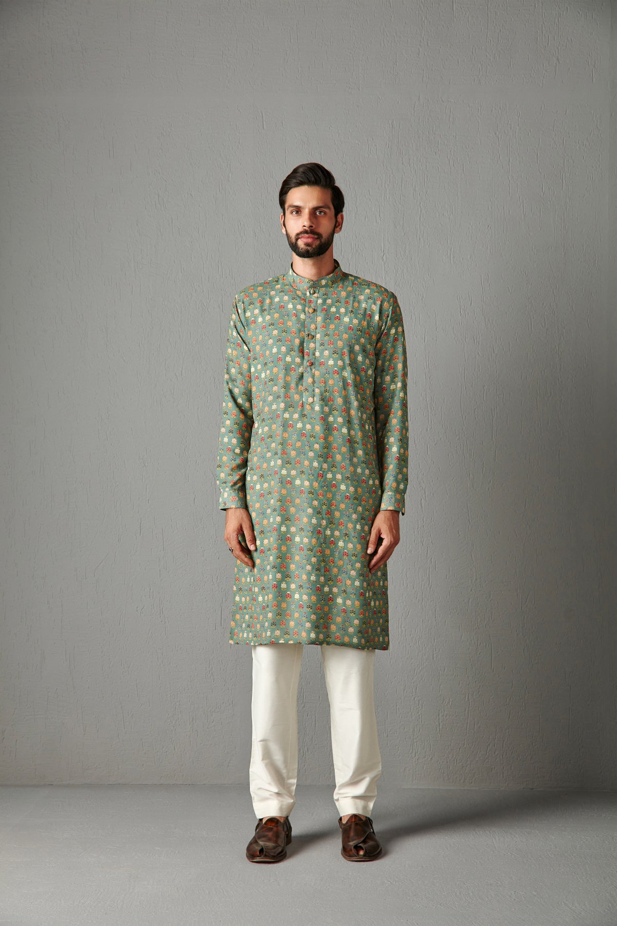 Green Georgette Kurta Set