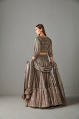 Multi-Color Printed Lehenga Set
