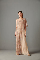 GREEN GEORGETTE SAIRAA PRE-STITCHED SAREE