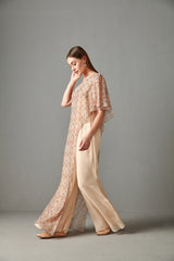 GREEN GEORGETTE SAIRAA PRE-STITCHED SAREE