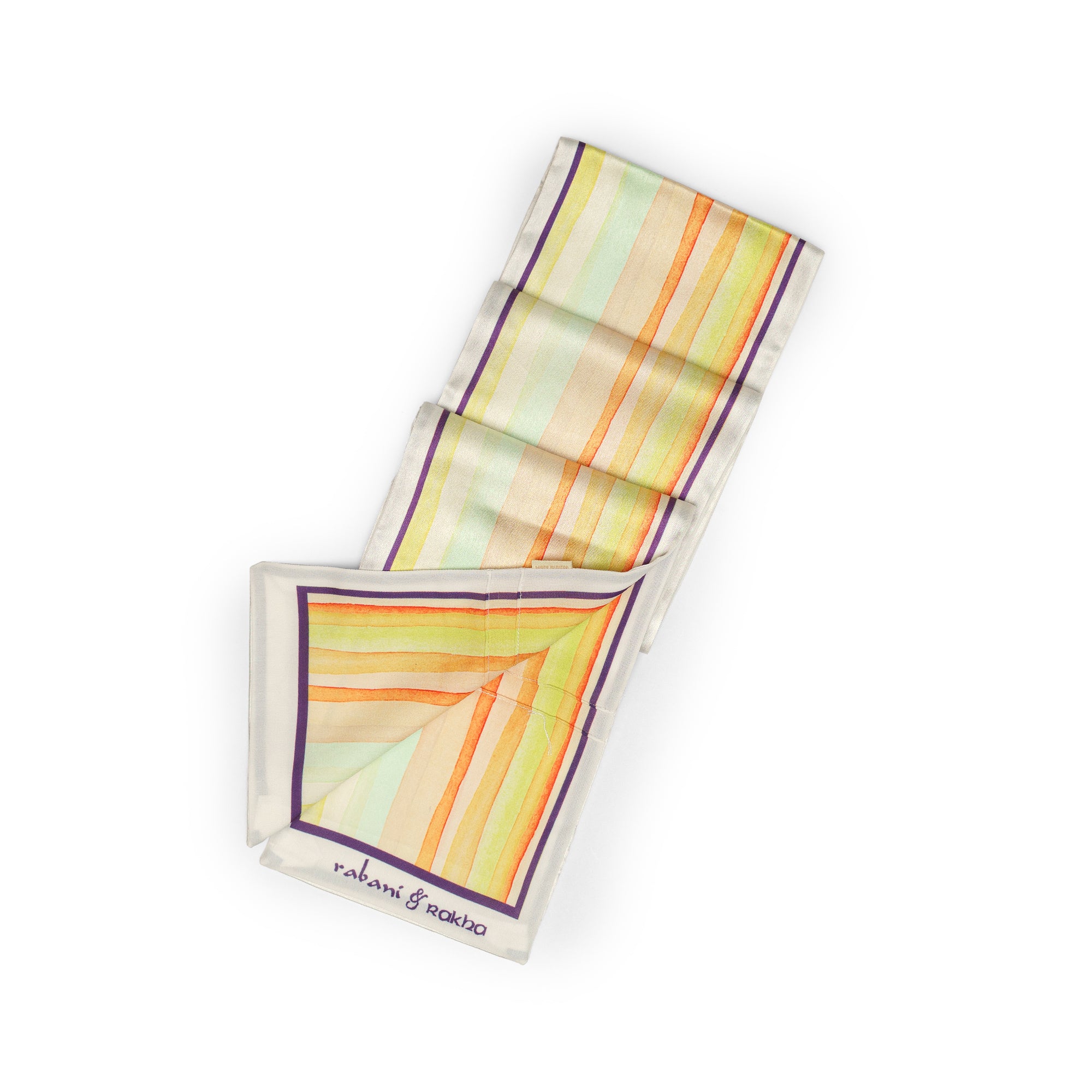 Multi-Colored Satin Printed Pocket Square & Neck Stole Gift Box