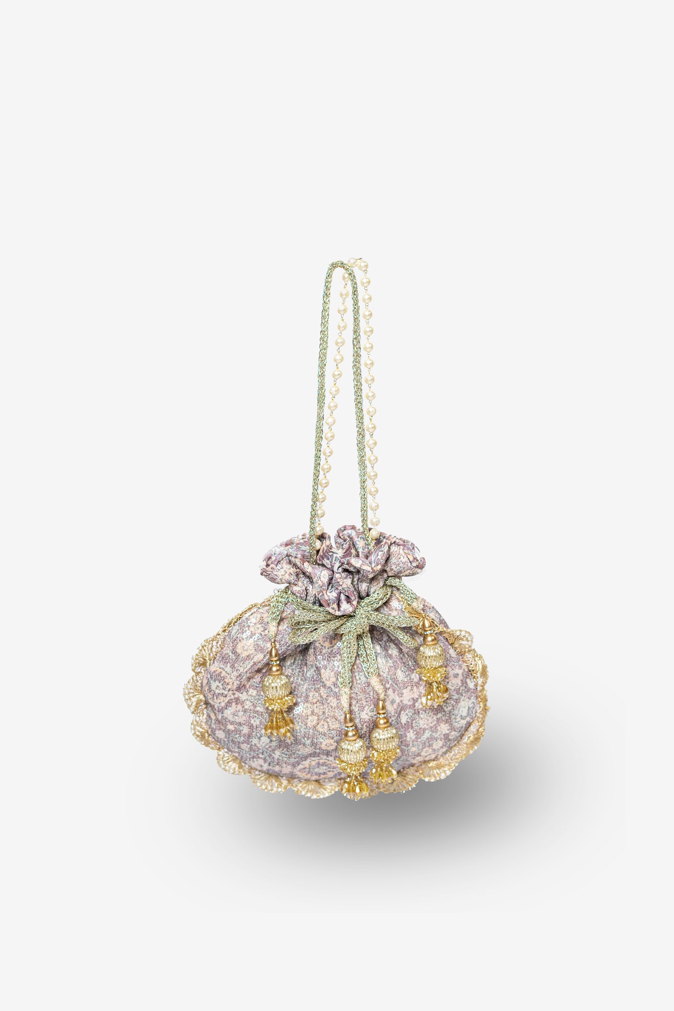 Amethyst Printed Potli Bag