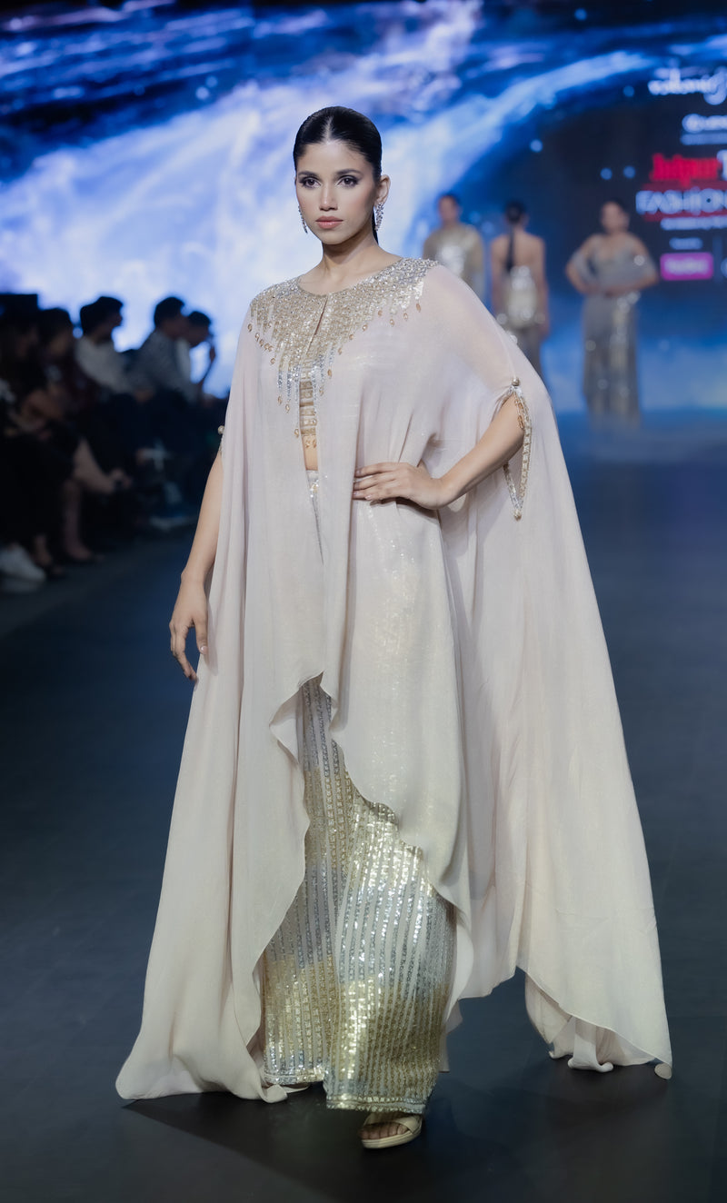 BLUSH  SEQUENCE CAPE SET