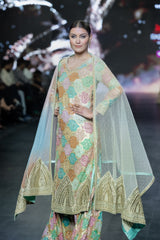 BANDHANI MULTI COLOR KURTA SHARARA SET
