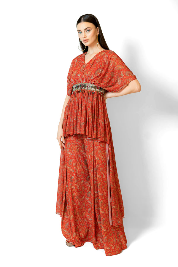 Cape sets with pants