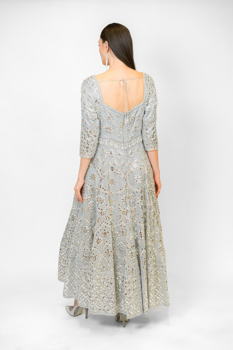 Grey anarkali suits online shopping