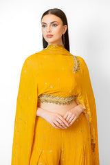 Yellow Cape sets with pants