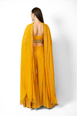 Yellow Cape sets with pants