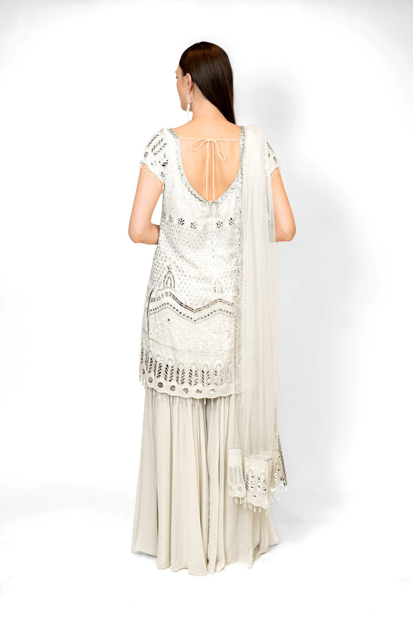 white anarkali kurtas online shopping