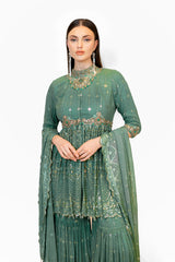 Green anarkali kurtas online shopping india