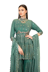 Green anarkali kurtas online shopping india