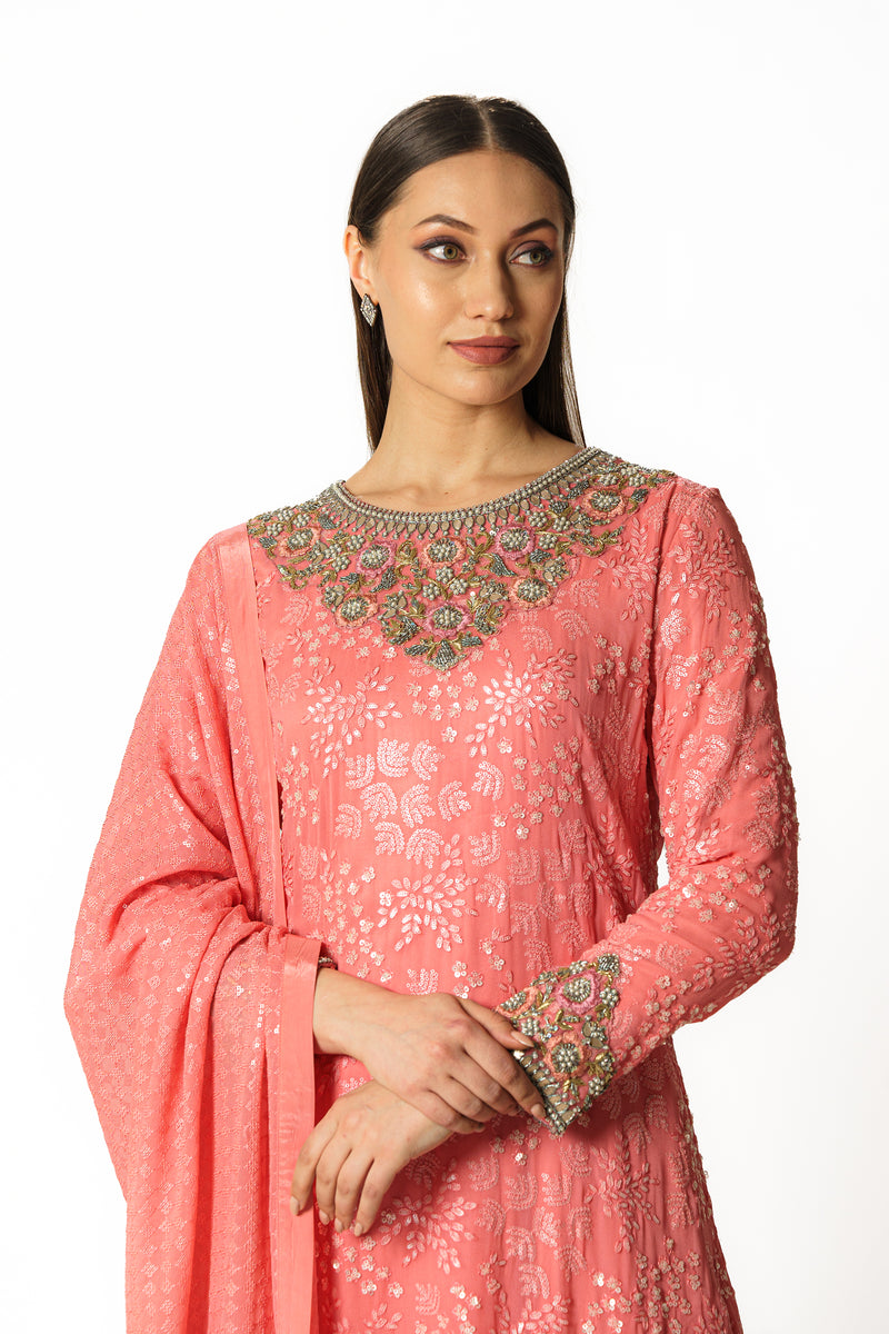 Ayat fresh pink kurta set