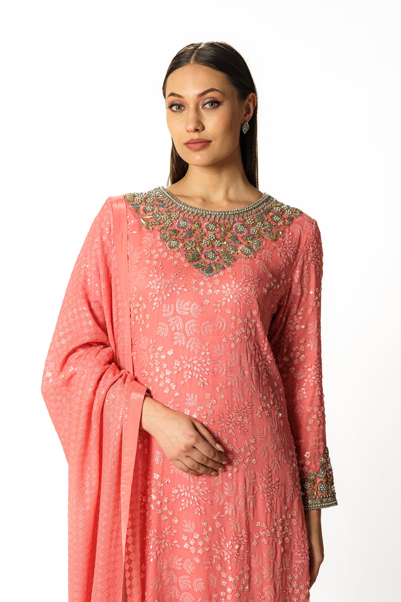 Ayat fresh pink kurta set