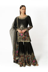 Ayat black gharara set