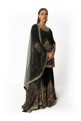Ayat black gharara set