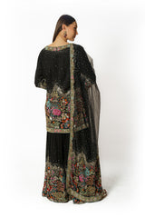Ayat black gharara set
