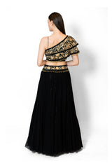 Black lehenga for women for party wear