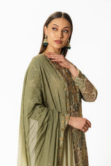 Ayat green multicolor bandhani kurta set