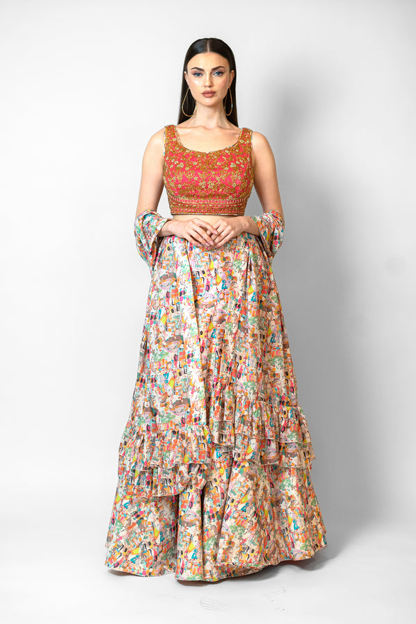 Simple lehenga for party