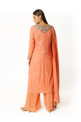 Ayat peach kurta set