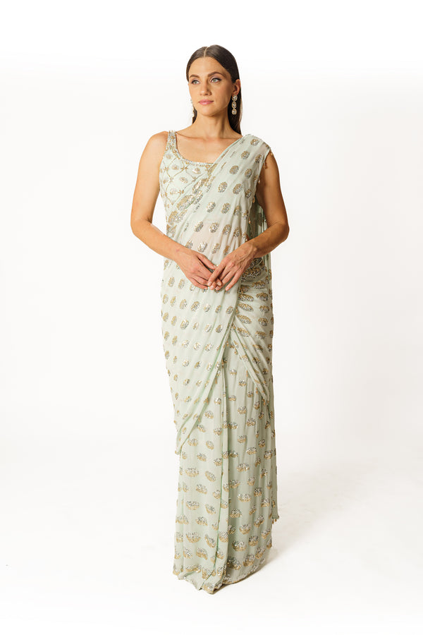 Sairaa aqua sari set