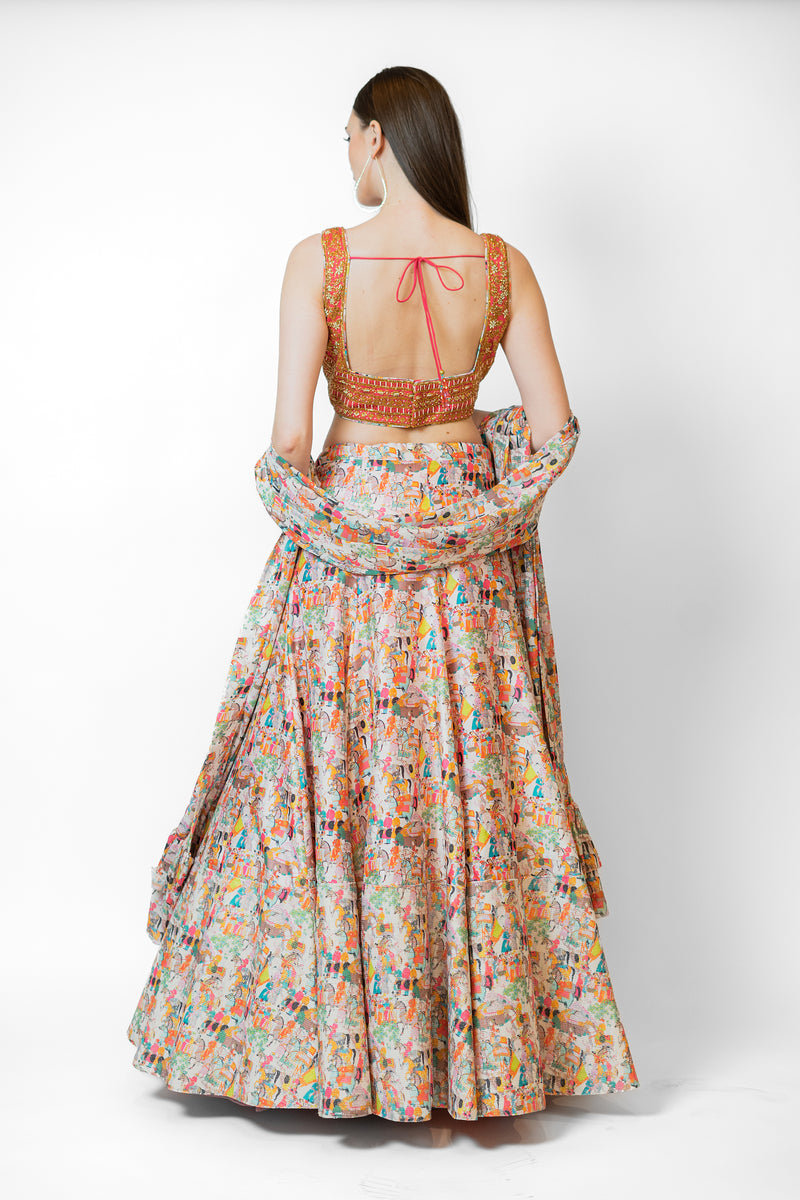 Simple lehenga for party