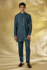 TEAL DOLA SILK MULTI COLOR