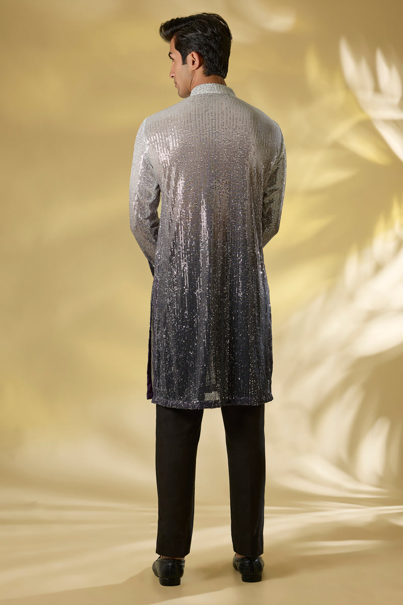 SHADED IVORY TO CHARCOL GREY