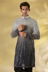 SHADED IVORY TO CHARCOL GREY