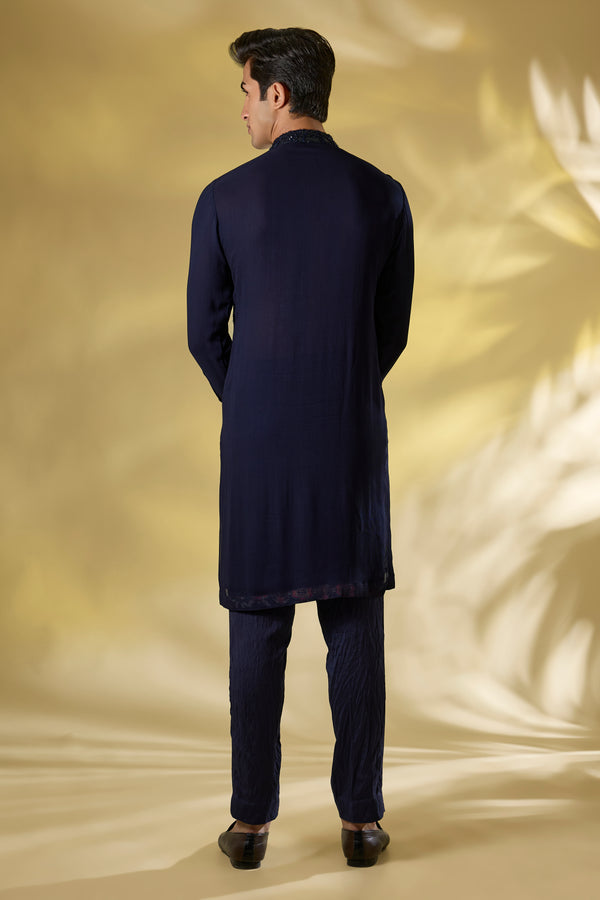 DARK BLUE NET FRONT EMBO.