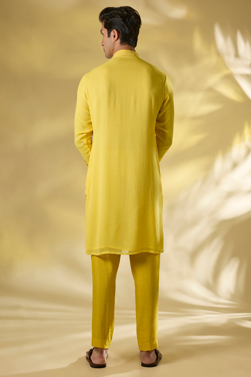 YELLOW GORGTTE THREAD + SEQUIN