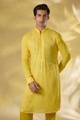 YELLOW GORGTTE THREAD + SEQUIN