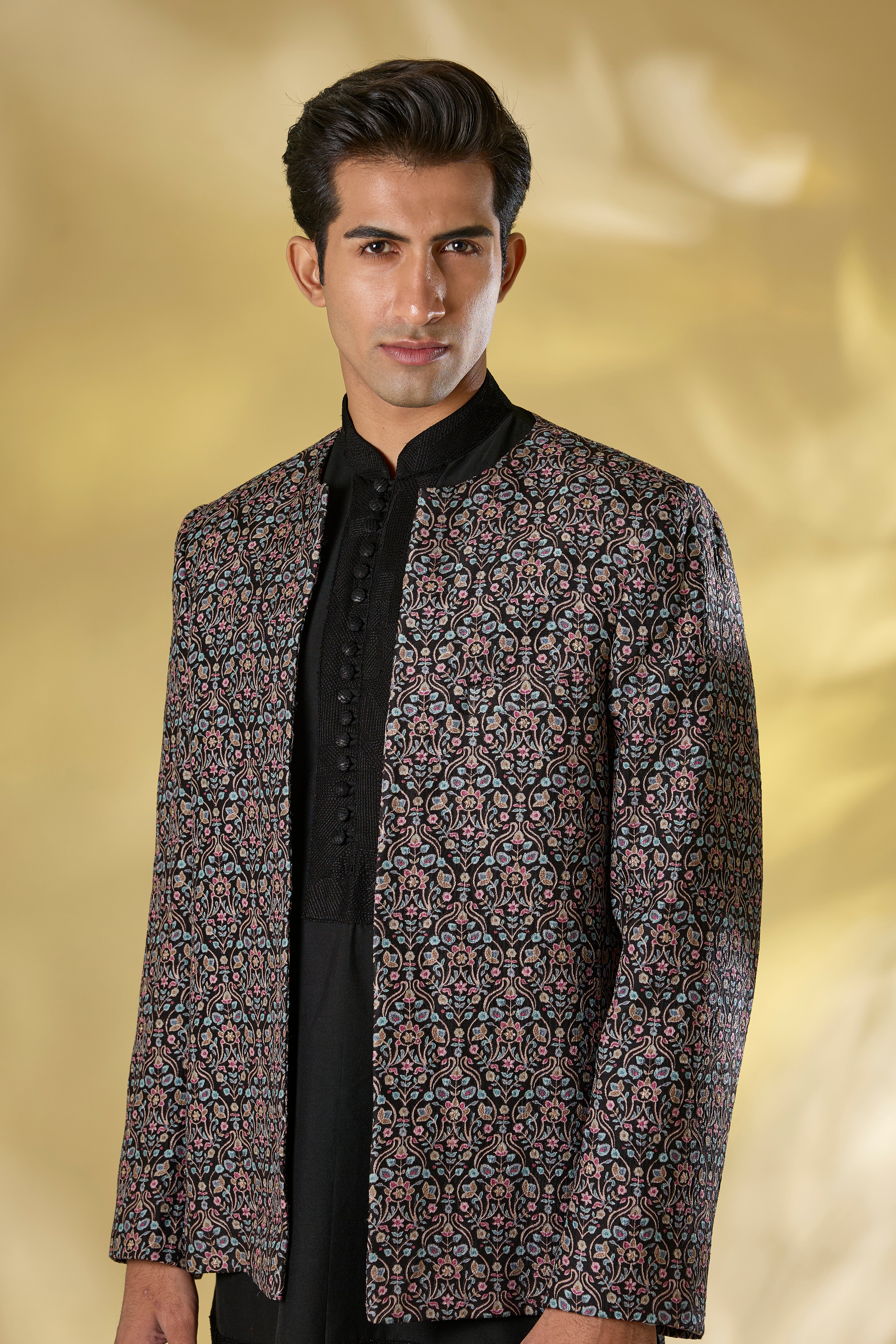 BLACK DOLA SILK MULTI COLOR
