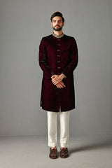 BLACK - VELVET SHERWANI