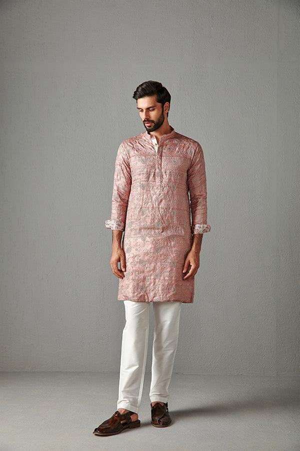 SALMAN WITH IVORY TROUSER - KURTA