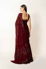 ADHA LEHENGA SARI SET