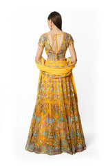 YELLOW NADIA LEHENGA SET