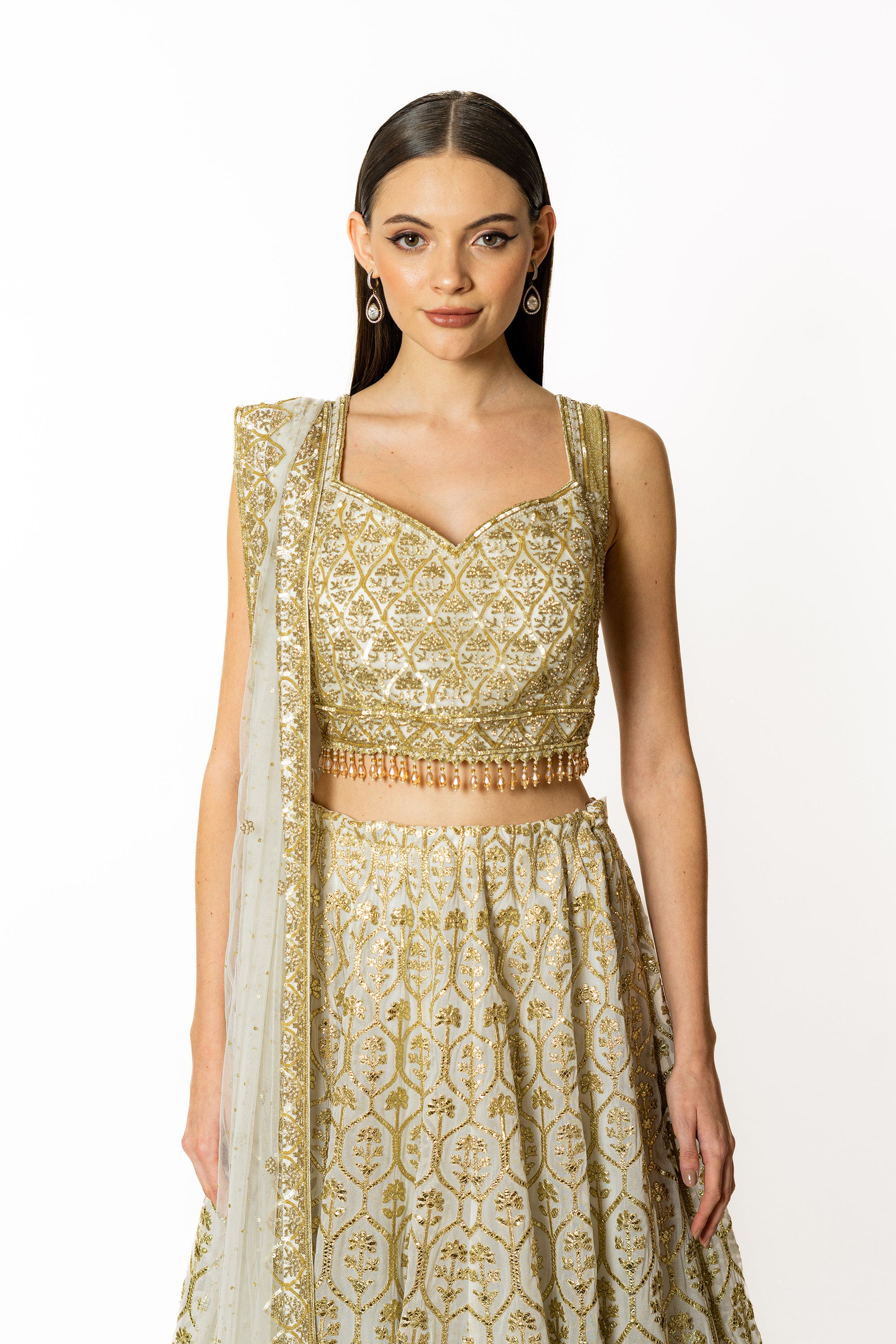 NADIA IVORY LEHENGA SET