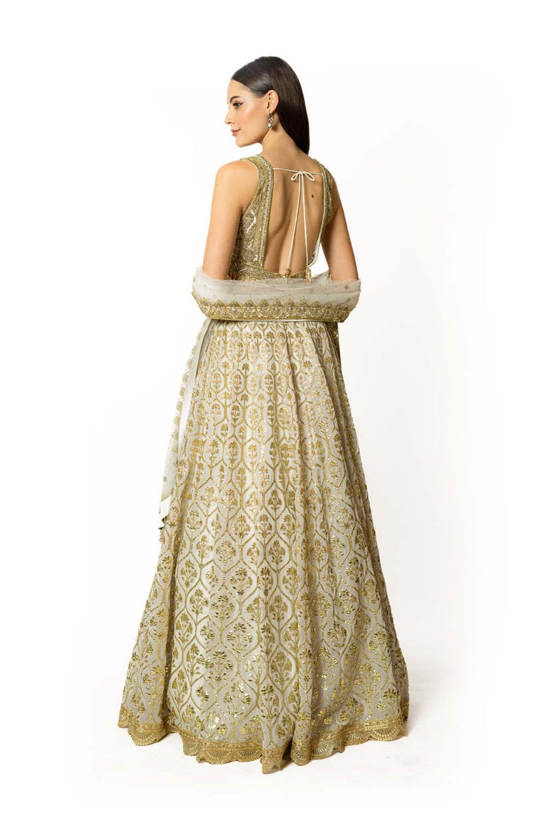 IVORY NADIA LEHENGA SET