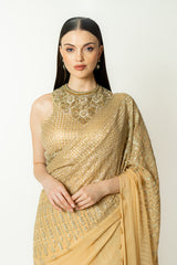 SAIRAA GOLD SARI SET