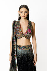 NADIA BLACK LEHENGA SET