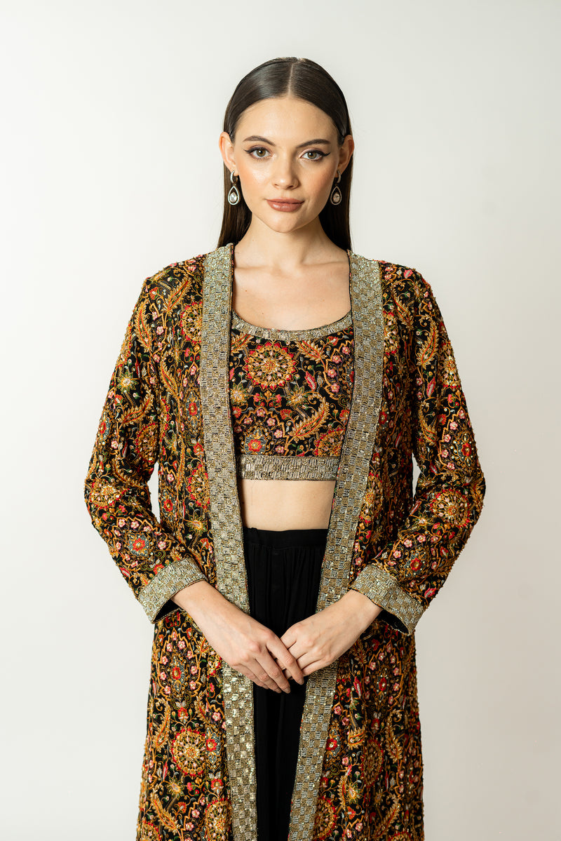 RABIA BLACK JACKET SET