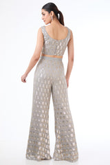 Adha grey cape set